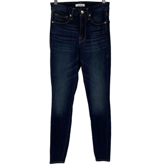 Good American Good Waist Skinny Jean Stretch Blue779 Dark Wash GW103TOP Women 2 - Picture 1 of 8